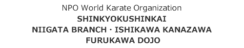 SHINKYOKUSHINKAI NIIGATAEISHIKAWA BRANCH FURUKAWA